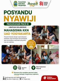 POSYANDU NYAWIJI DI PADUKUHAN PACE B, LIBATKAN KOLABORASI MAHASISWA KKN UAD YOGYAKARTA